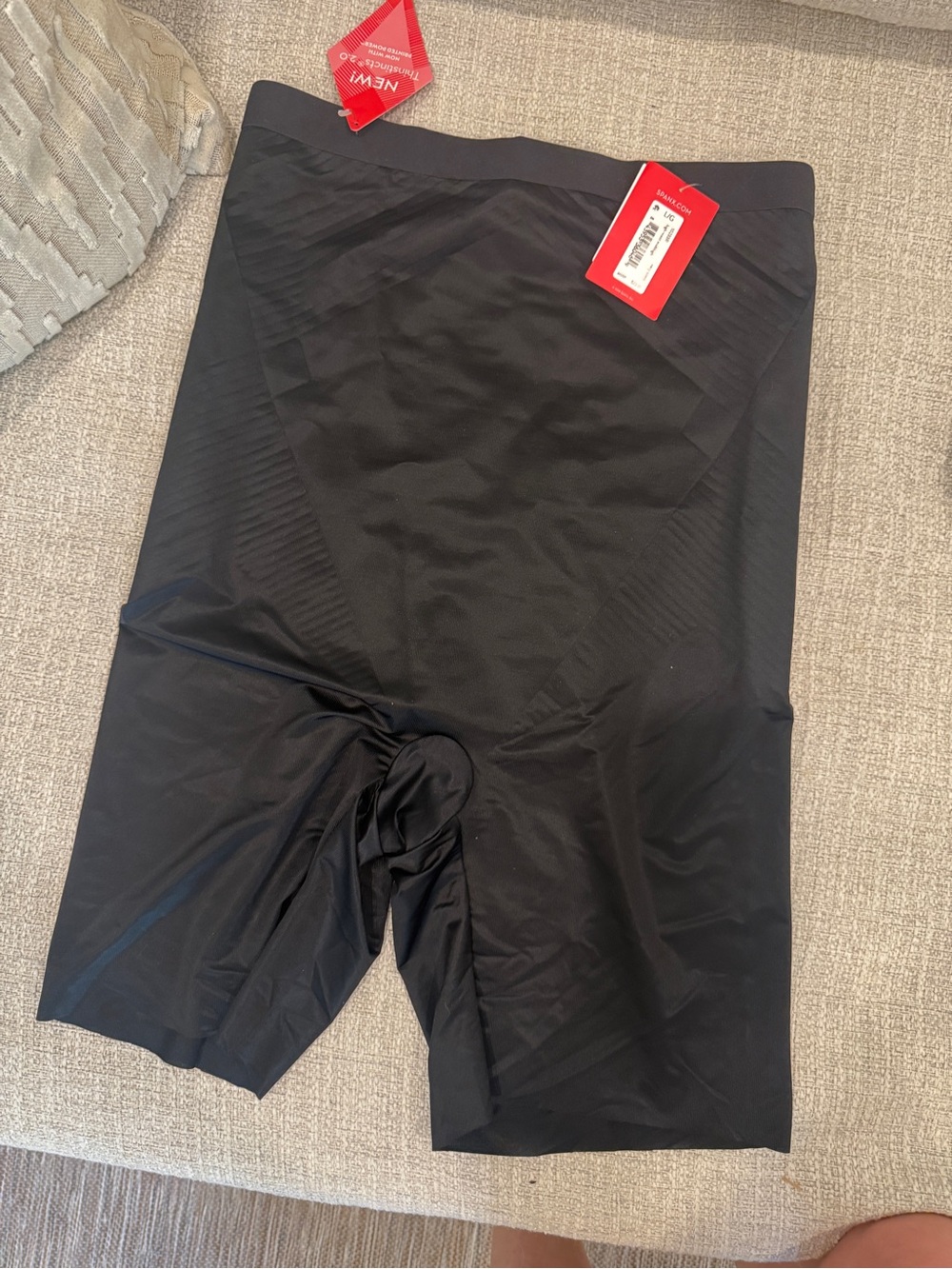 SPANX Black High-Waist Shaping Short Thinstincts 2.0
